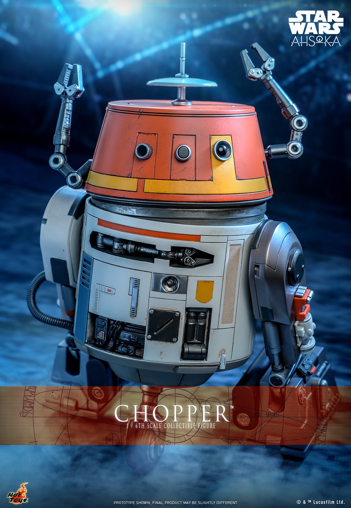 Pre-Order Hot Toys Star Wars Ahsoka Chopper Sixth Scale Figure TMS112